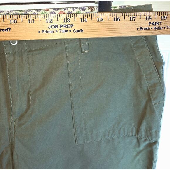 Horny Toad & Co Capri Pants Shorts Womens Sz 14 Olive Green Boho Embroidery - Picture 9 of 10